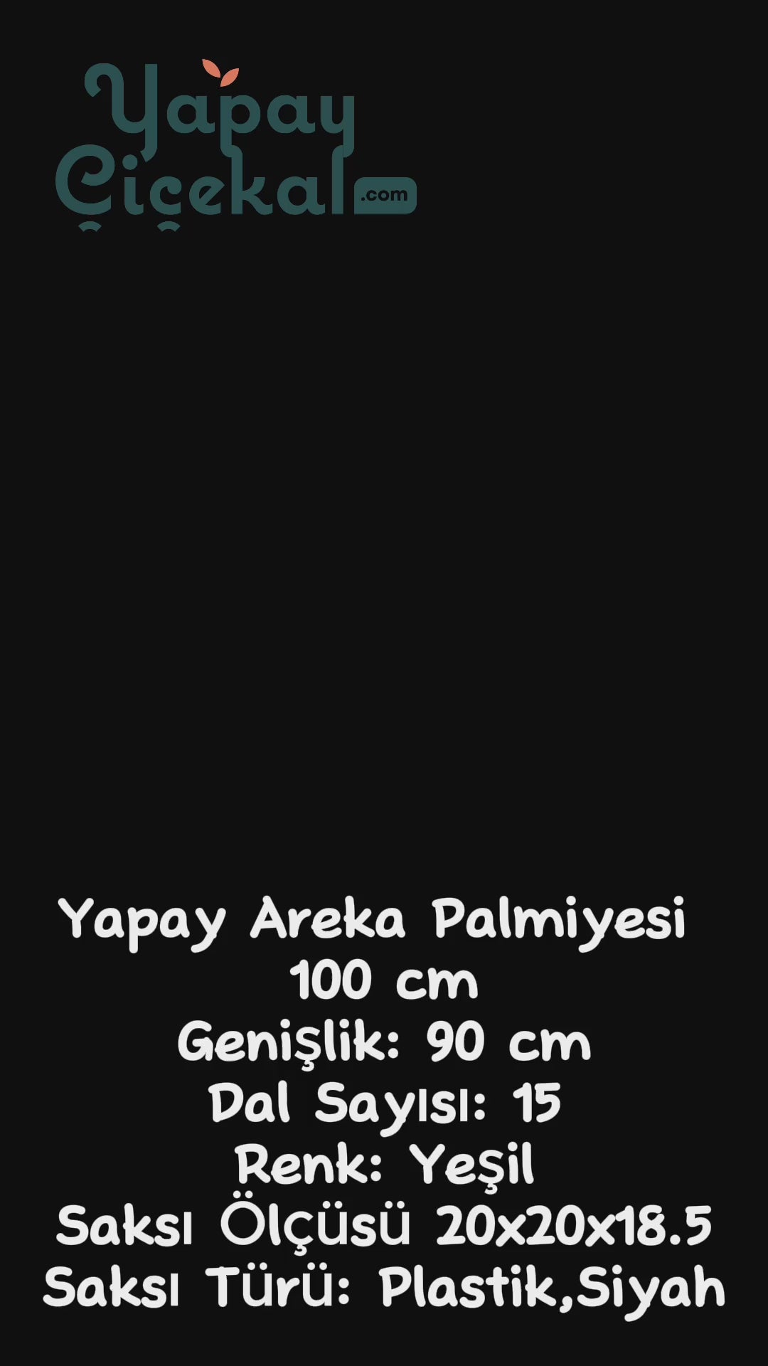 Yapay Ağaç 110 Cm Areka Palmiyesi 15 Dal