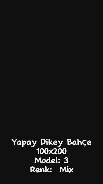 Yapay Dikey Bahçe 200x100 Model 1