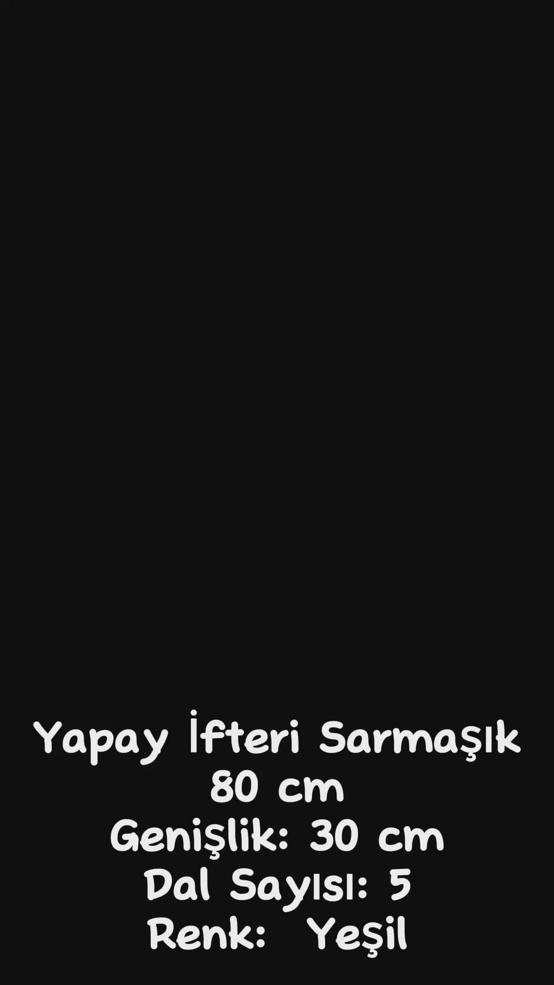 Yapay Sarmaşık İfteri Uv Korumalı Yeşil 80 Cm 5 Dal