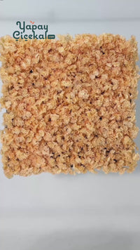 Yapay Çiçek Duvarı 100x100 Somon