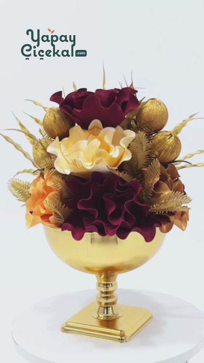 Yapay Çiçek Orta Eskitme Aranjman 704