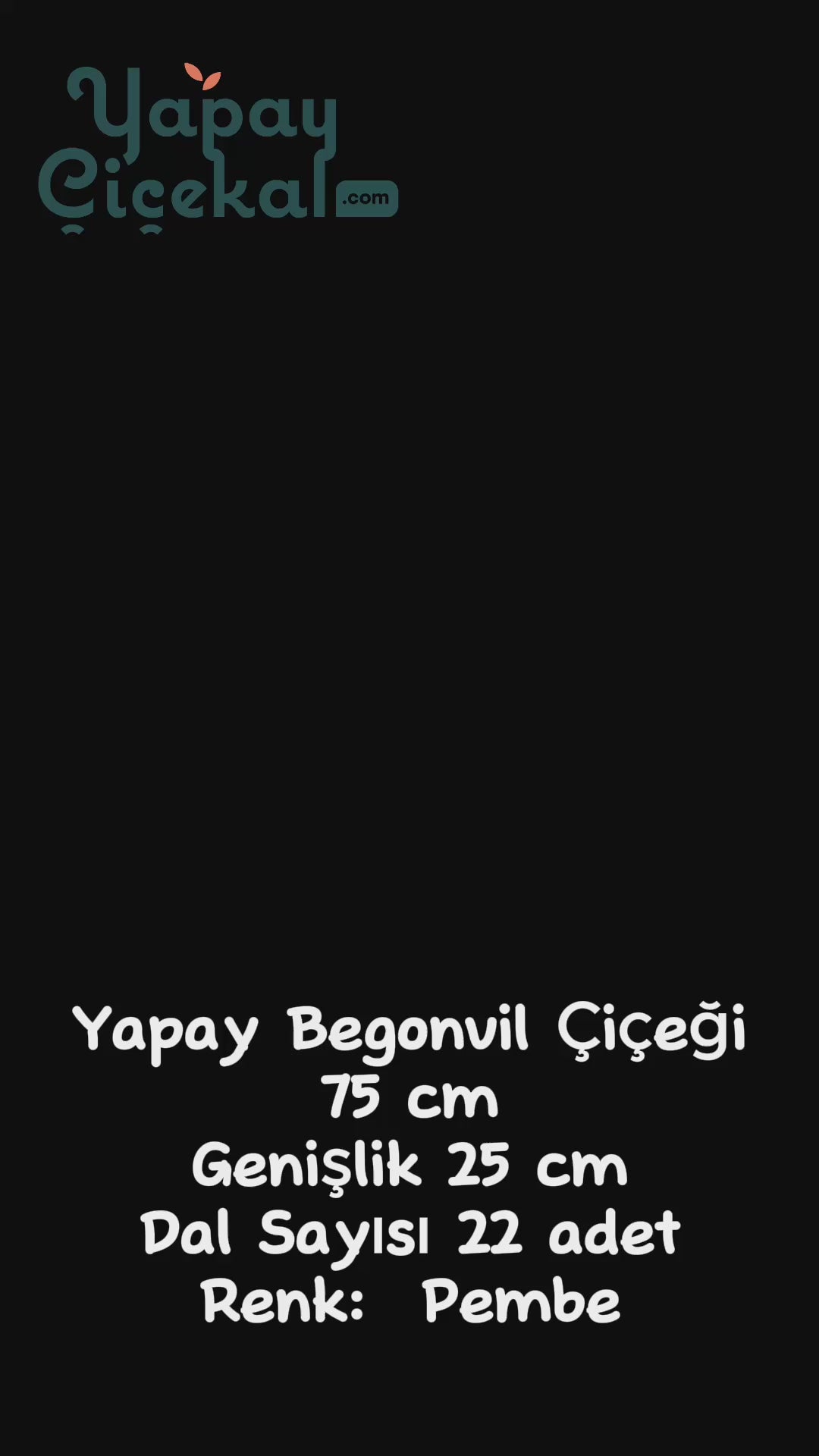 Yapay Begonvil Çiçeği 75 cm Pembe 22 dal