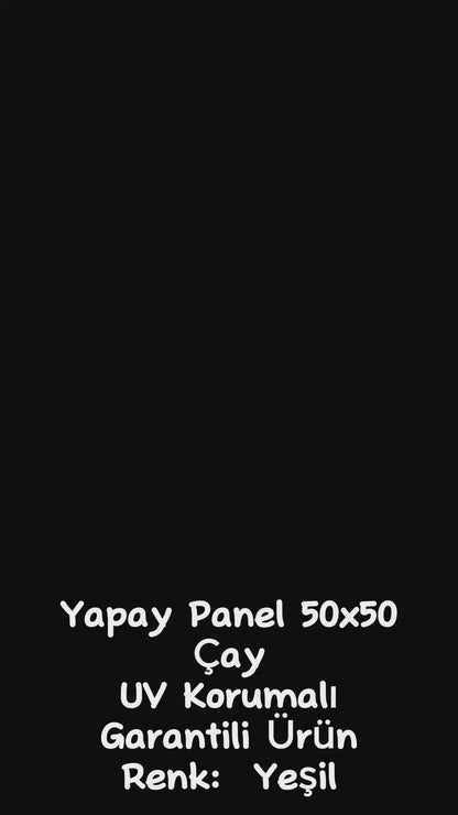 Yapay Duvar Paneli (Uv) Korumalı Portakal Yaprağı 50*50 (Uv)