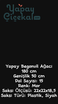 Yapay Begonvil Ağacı 180 Cm Mor