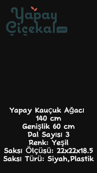 Yapay Kauçuk Ağacı 140 Cm