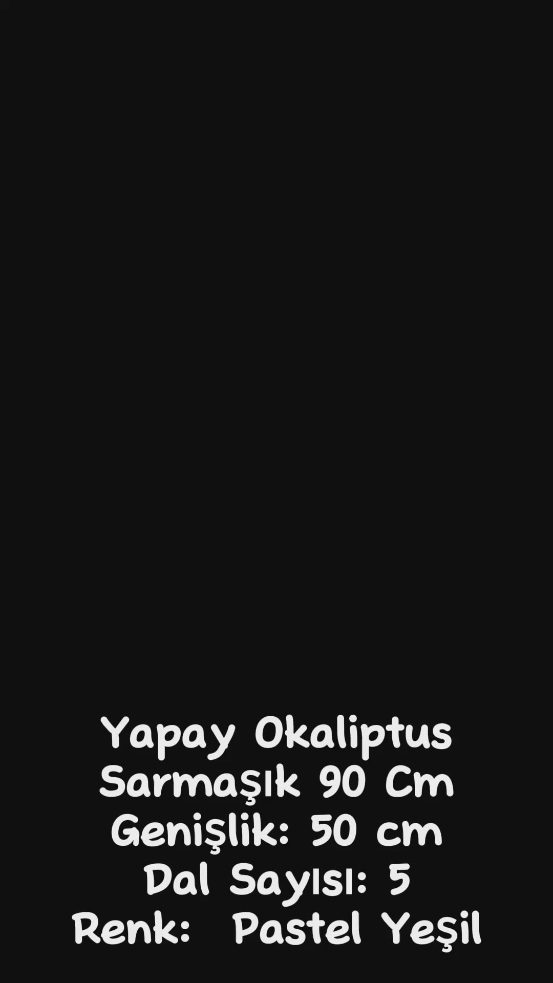 Yapay Okaliptus Sarmaşık Uv Korumalı Pastel Yeşil 90 Cm 5 Dal