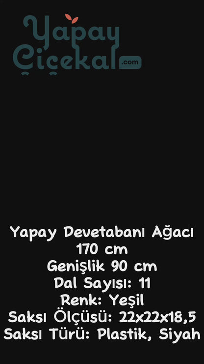 Yapay Deve Tabanı Ağacı (Monstera) 170 Cm