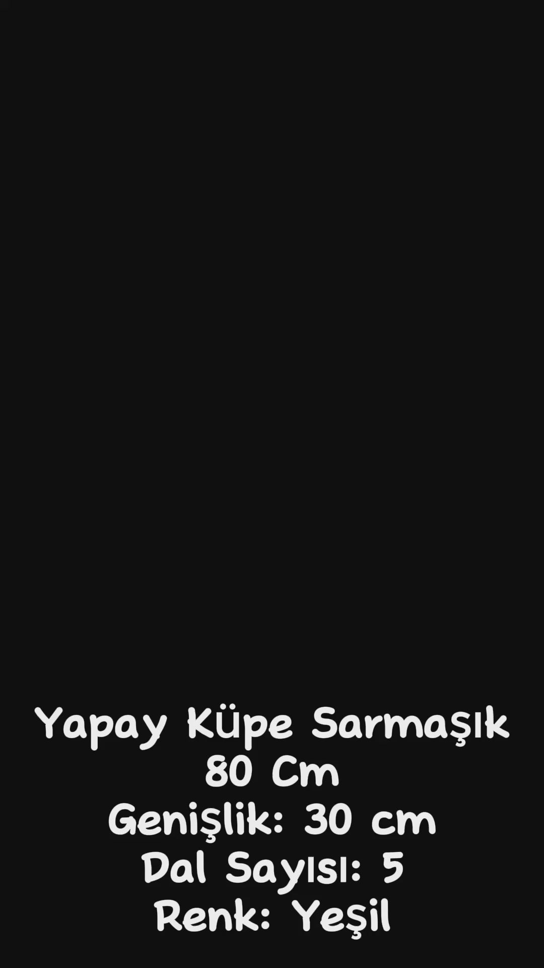 Yapay Sarmaşık Uv Korumalı Küpe 80 Cm 5 Dal