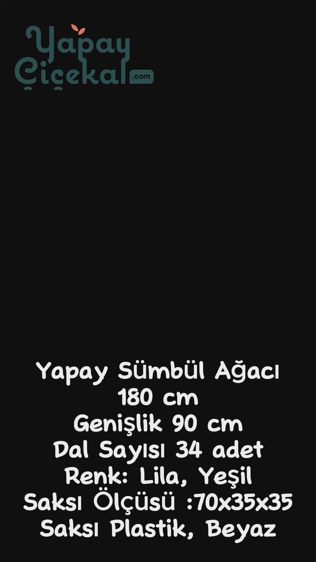 Yapay Sümbül Ağacı 180 Cm Lila
