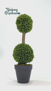 Yapay Top Çamdalı Ağacı 2'li 120 Cm(Uv)