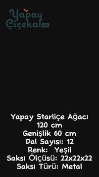 Yapay Starliçe Ağacı 120 Cm