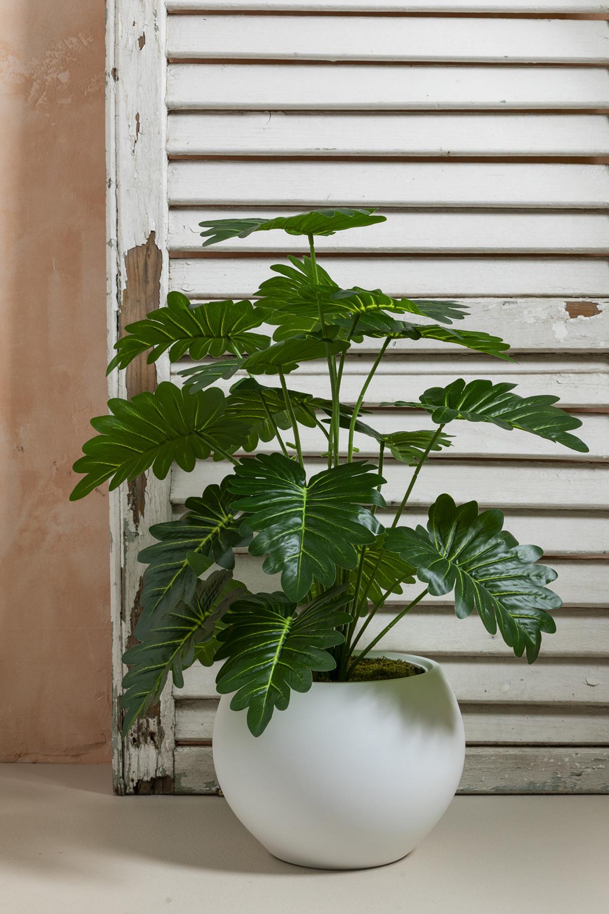 Salon Köşe Yapay Çiçeği 70 Cm Küre Saksı