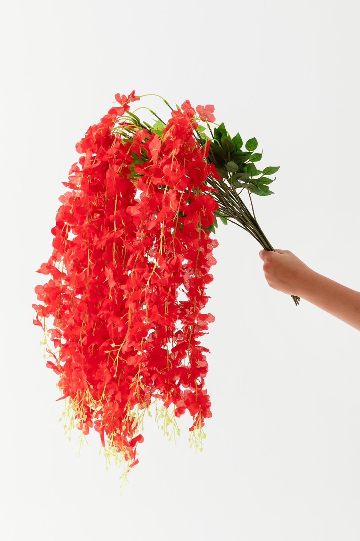Sarkan Yapay Çiçek Akasya 12'li Kırmızı