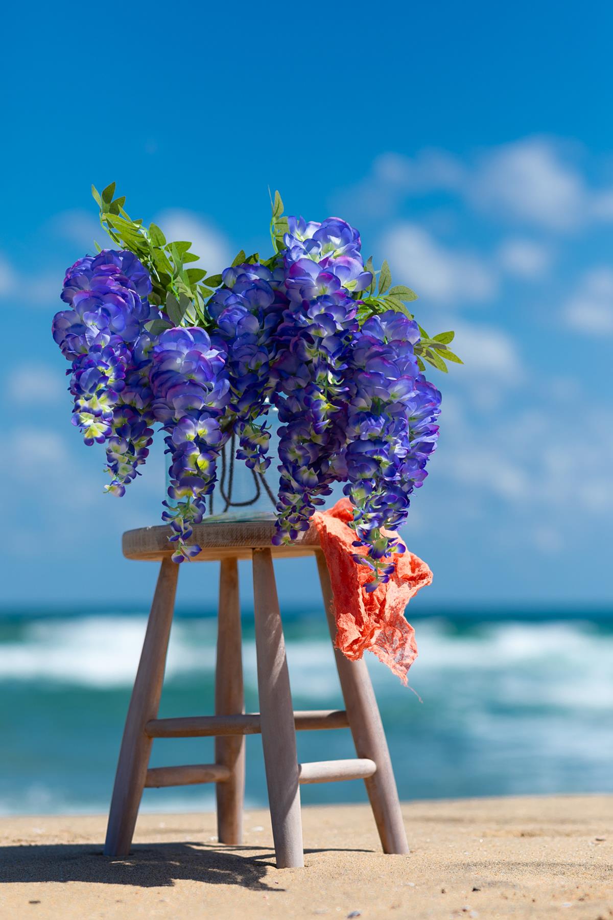 Sarkan Yapay Çiçek Sümbül Mor 3 Dal