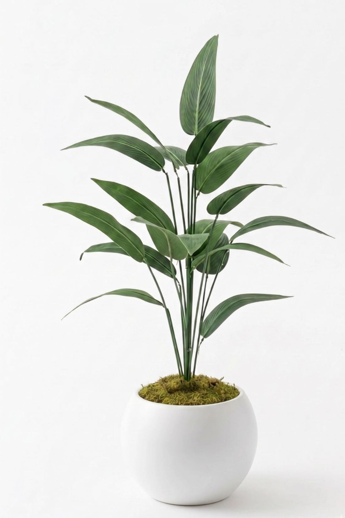 Yapay Starliçe Ağacı 130 Cm 20 Yaprak Beyaz Küre 