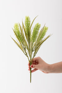 Yapay 5 Kafalı Çiçek Demeti 35 Cm 5 Dal Yeşil 