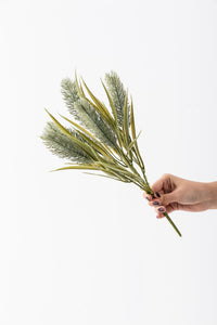Yapay 5 Kafalı Çiçek Demeti 35 Cm 5 Dal Gri 