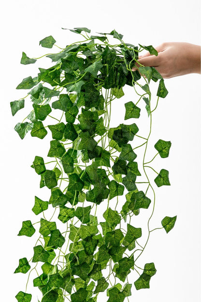 Yapay 9 Dallı Sarmaşık Üçgen Yaprak