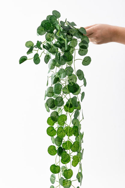 Yapay 9 Dallı Sarmaşık Yuvarlak Yaprak