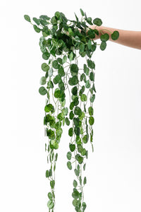 Yapay 9 Dallı Sarmaşık Yuvarlak Yaprak