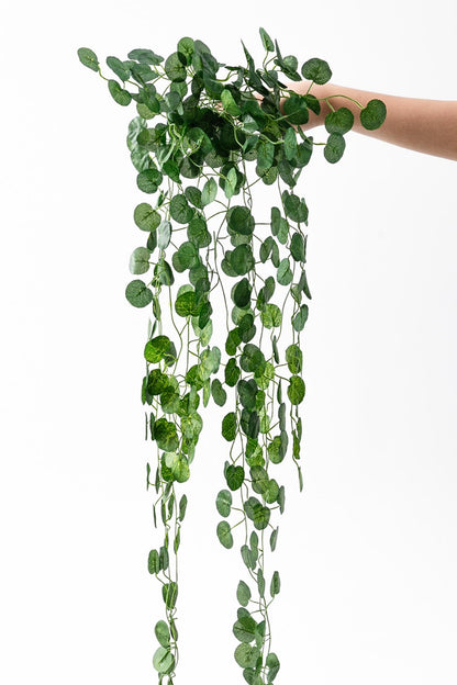 Yapay 9 Dallı Sarmaşık Yuvarlak Yaprak