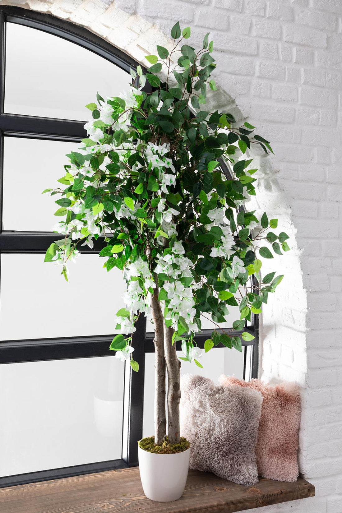 Yapay Ağaç Begonvil Beyaz 160 Cm 56 Dal