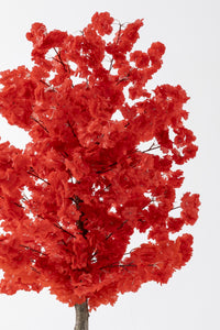 Yapay Ağaç Kırmızı Bahar Dalı 180 Cm Konik Saksı