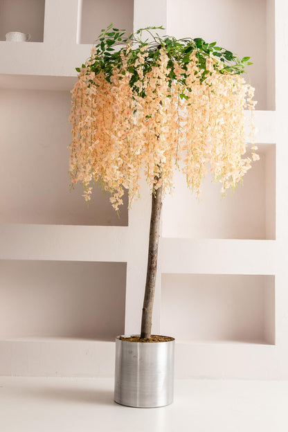 Yapay Akasya Ağacı Somon 180 Cm