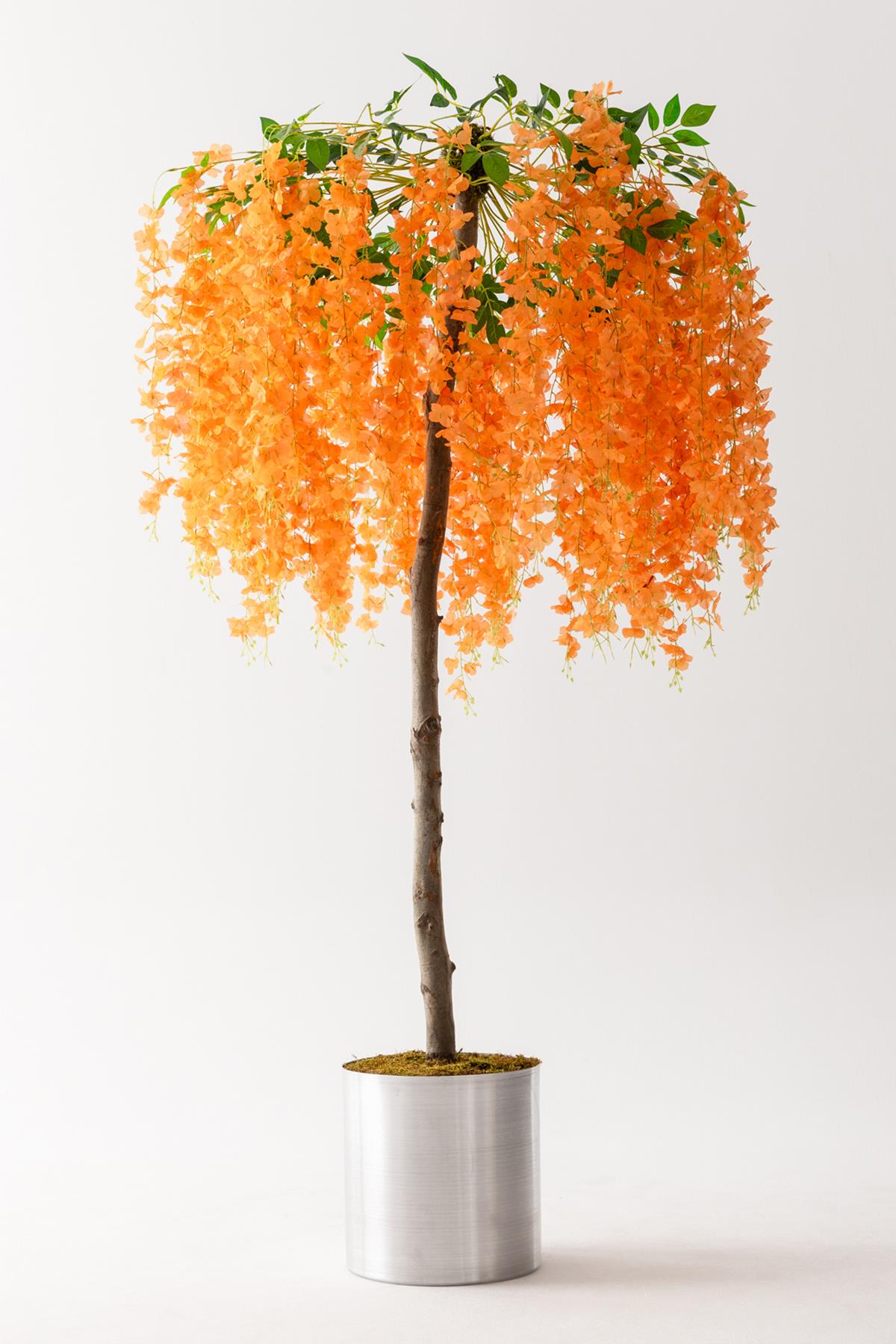Yapay Akasya Ağacı Turuncu 180 Cm