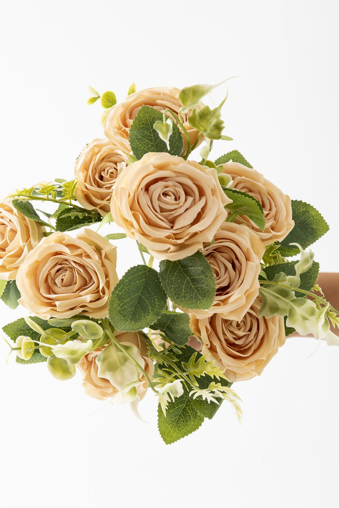 Yapay Aranjmanlı Gül Demeti 9 Dallı Somon