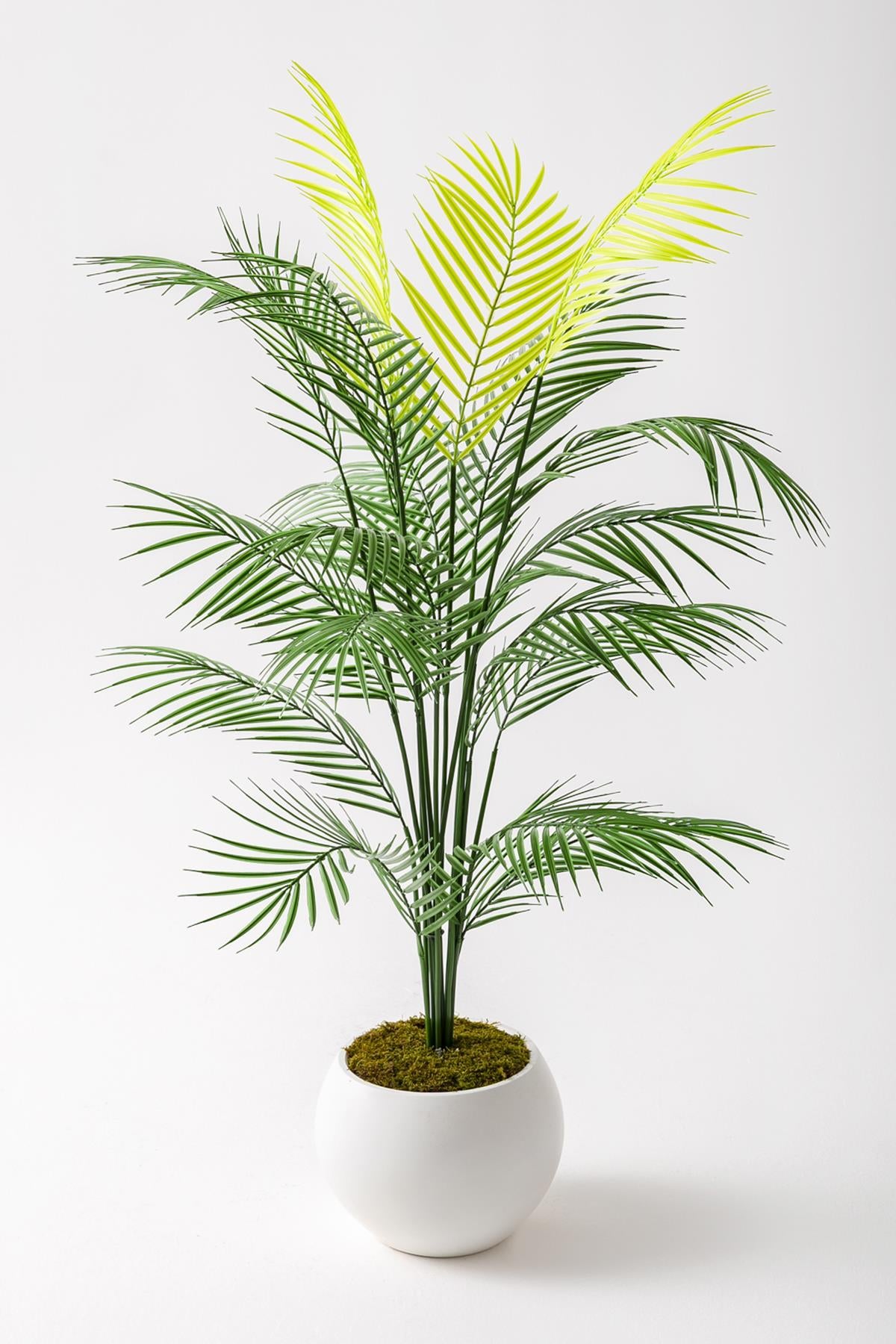 Yapay Areka Palmiyesi 130 Cm Küre Plastik Saksı