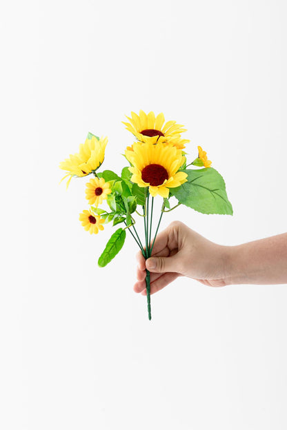 Yapay Ayçiçeği Demeti 30 Cm 7 Dal