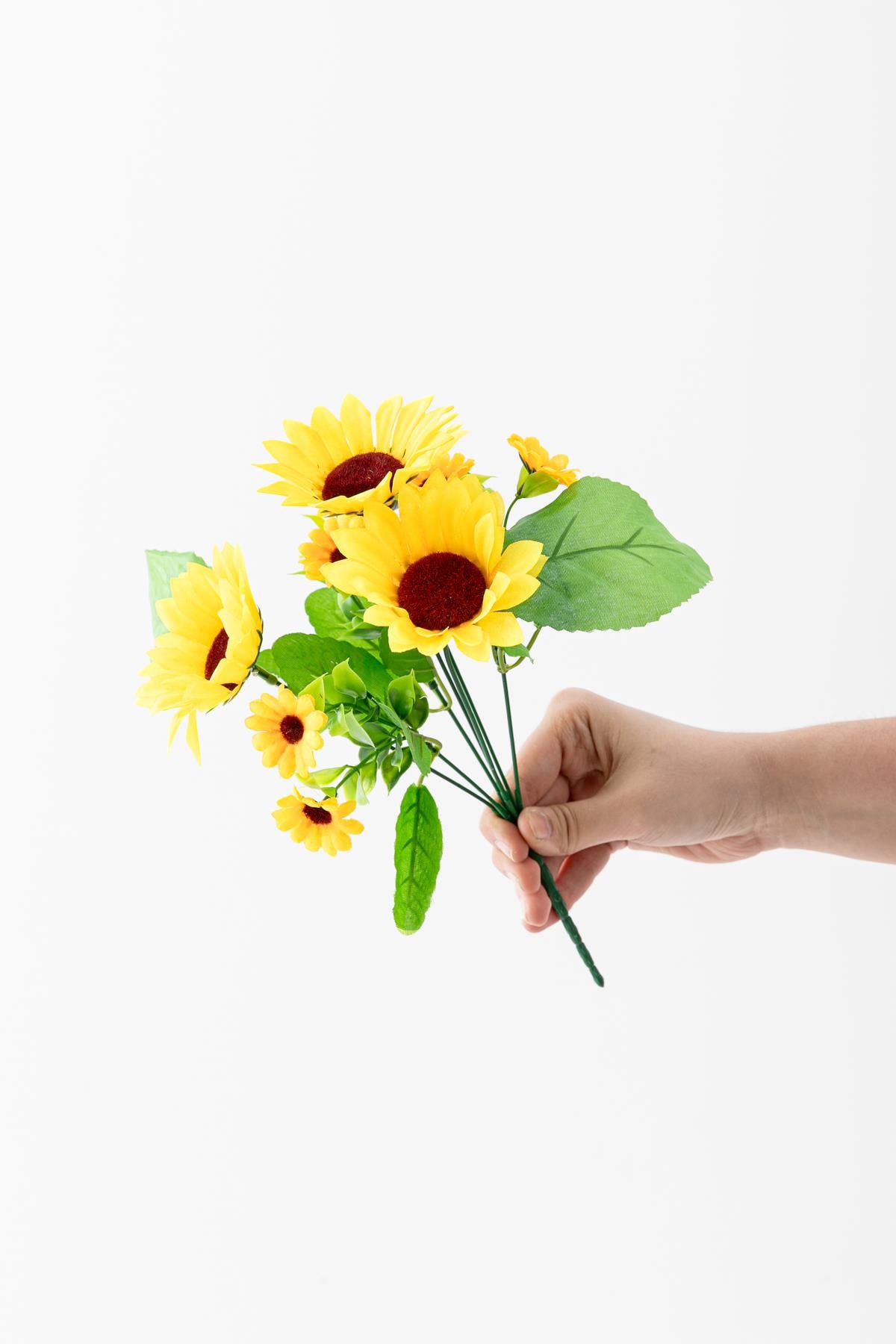 Yapay Ayçiçeği Demeti 30 Cm 7 Dal