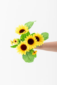 Yapay Ayçiçeği Demeti 30 Cm 7 Dal