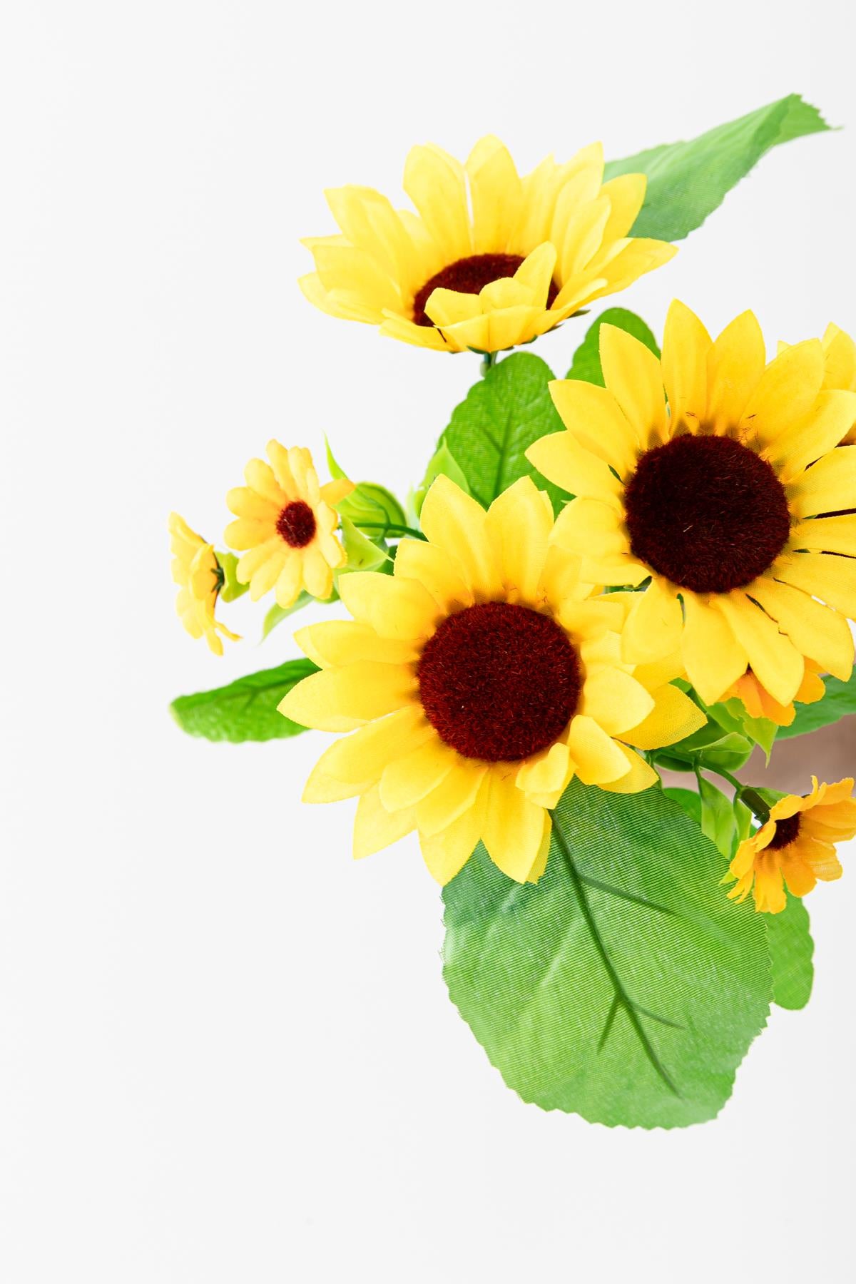 Yapay Ayçiçeği Demeti 30 Cm 7 Dal