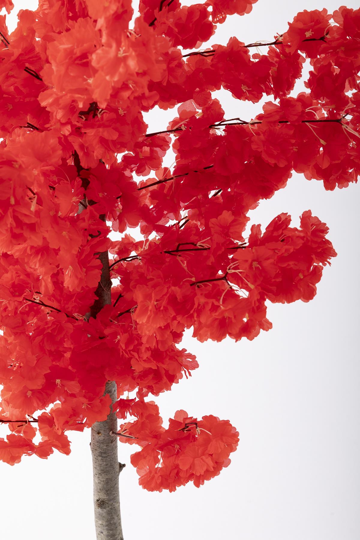 Yapay Bahar Dalı Ağacı 150 Cm 30 Dal Kırmızı