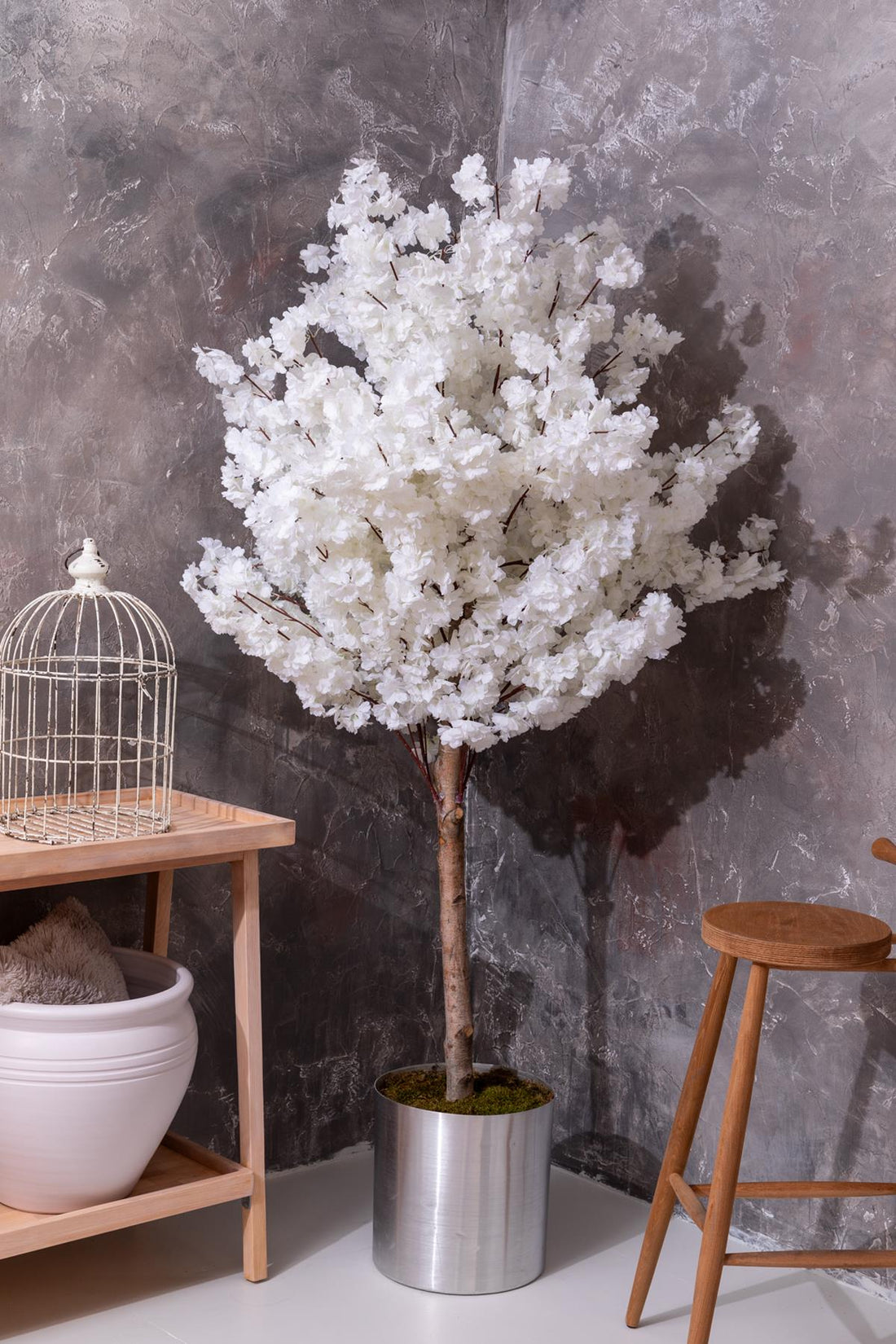 Yapay Bahar Dalı Ağacı Beyaz 180 Cm