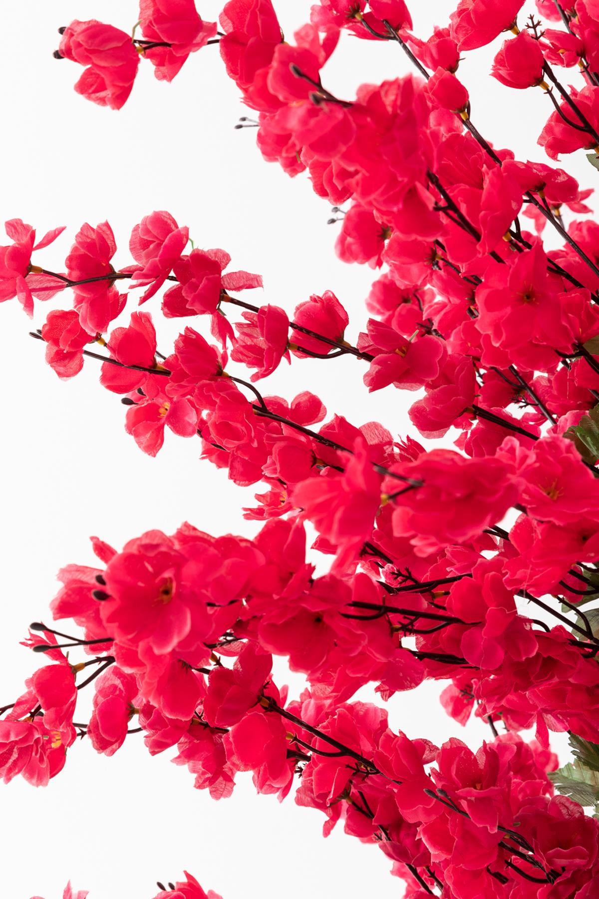 Yapay Bahar Dalı Ağacı Fuşya 180 Cm 81 Dal