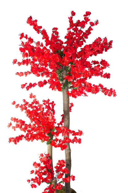 Yapay Bahar Dalı Ağacı Kırmızı 108 Dal 180 cm