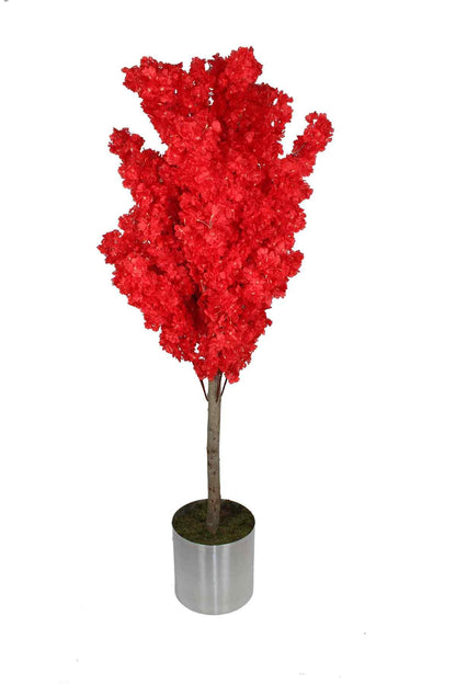 Yapay Bahar Dalı Ağacı Kırmızı 180 Cm