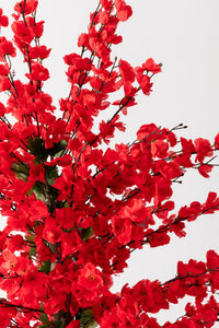 Yapay Bahar Dalı Ağacı Kırmızı 180 Cm 81 Dal