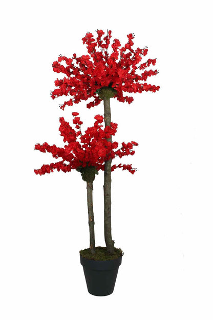 Yapay Bahar Dalı Ağacı Kırmızı 54 Dal 160 Cm