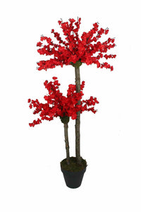Yapay Bahar Dalı Ağacı Kırmızı 54 Dal 160 Cm