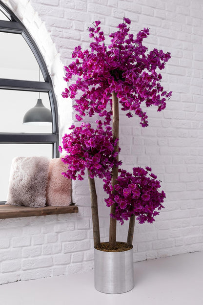 Yapay Bahar Dalı Ağacı Mor 108 Dal 180 cm