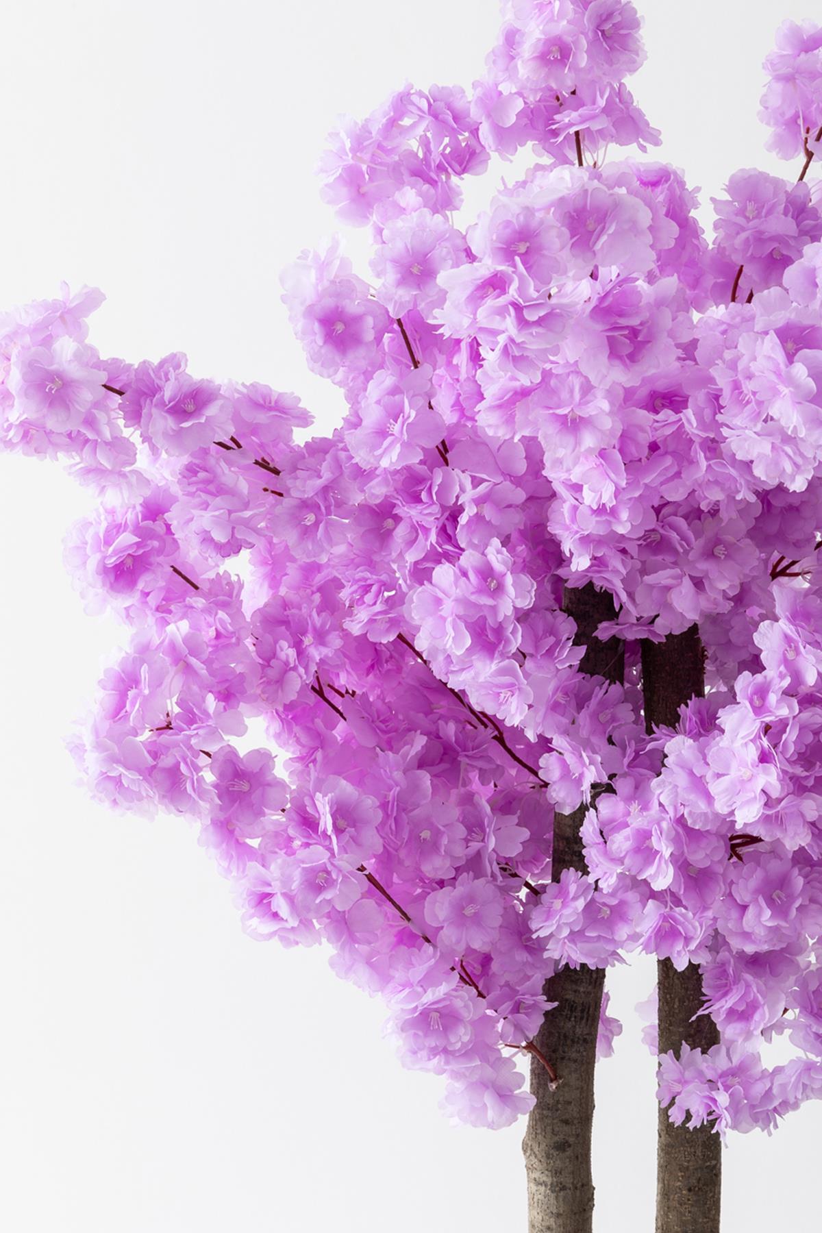 Yapay Bahar Dalı Ağacı Mor 130 cm