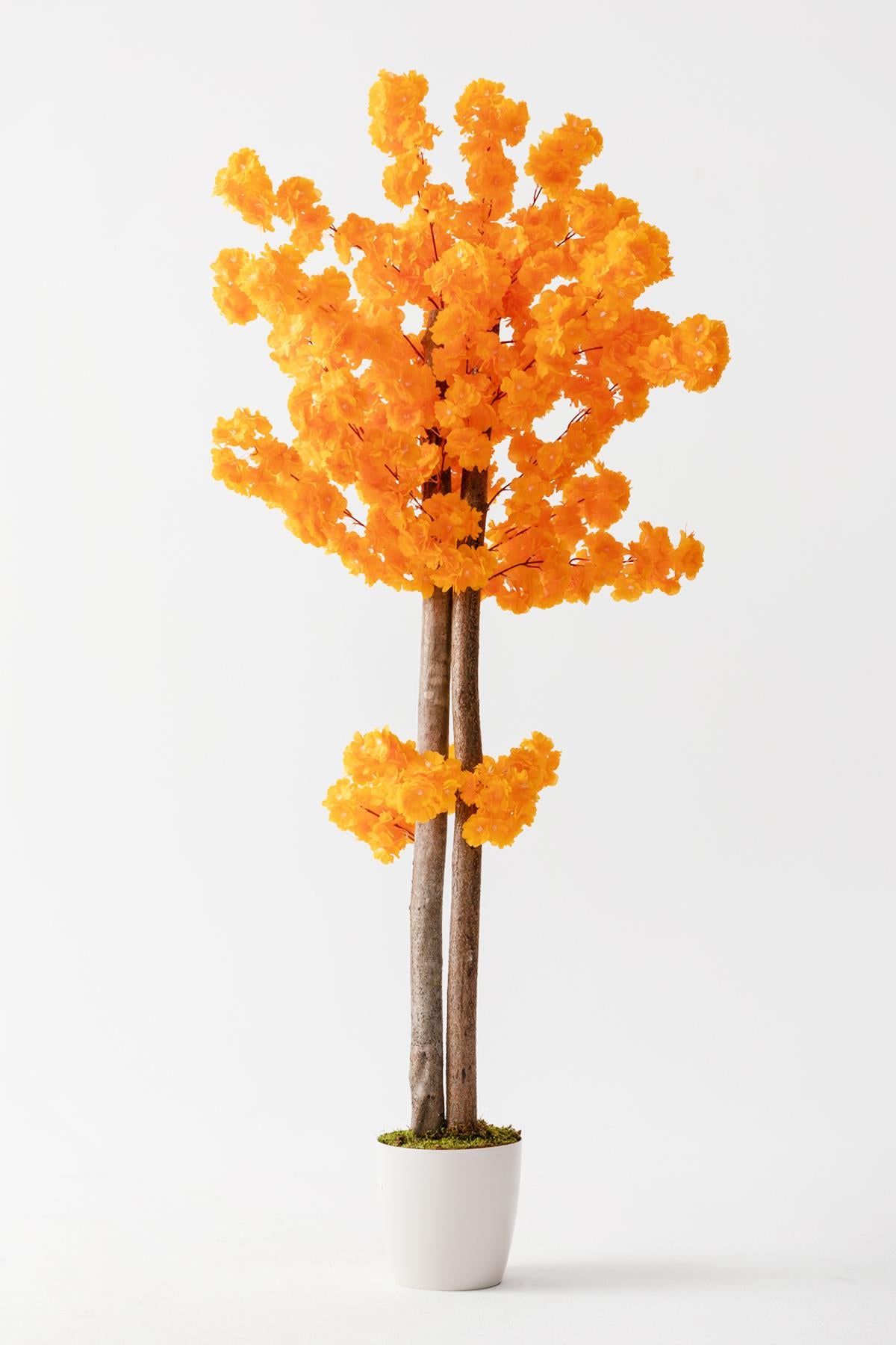 Yapay Bahar Dalı Ağacı Turuncu 160 cm
