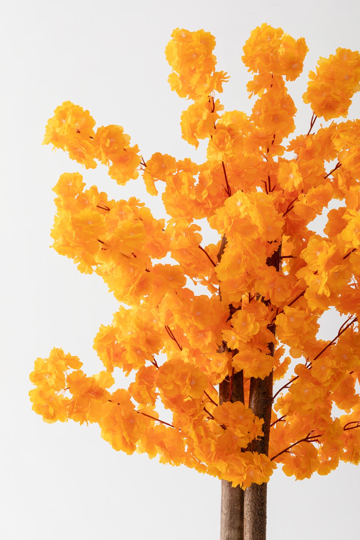 Yapay Bahar Dalı Ağacı Turuncu 160 cm