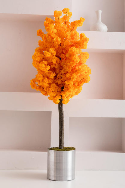 Yapay Bahar Dalı Ağacı Turuncu 180 cm 60 Dal