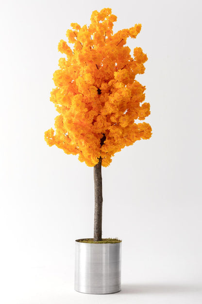 Yapay Bahar Dalı Ağacı Turuncu 200 cm 72 Dal