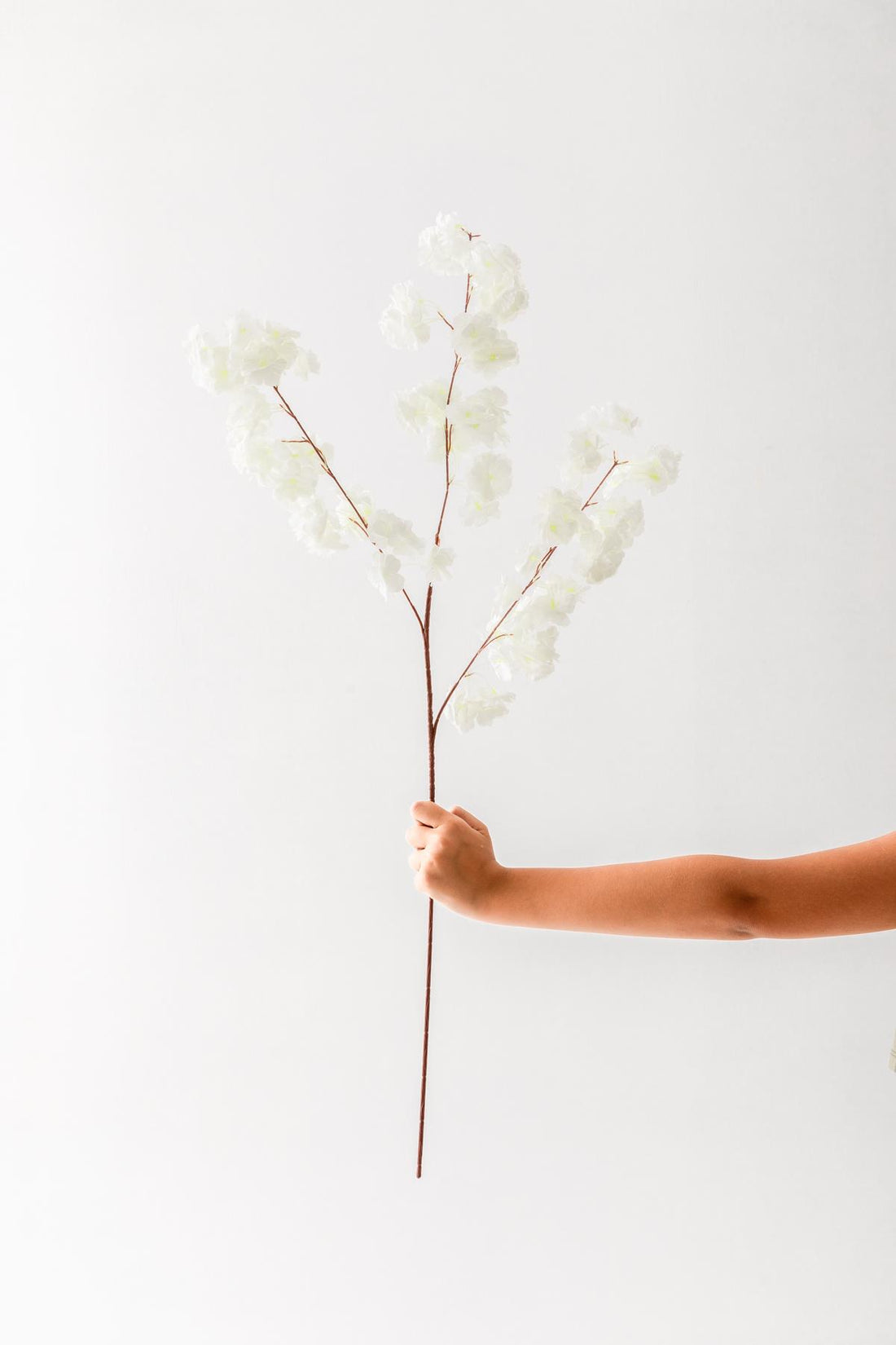 Yapay Bahar Dalı Çiçeği Beyaz